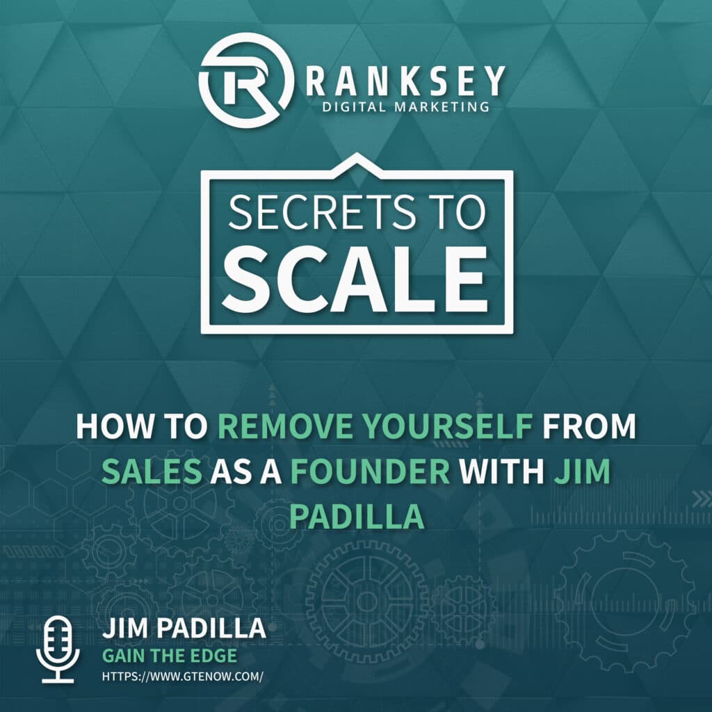 088 - How To Remove Yourself From Sales As A Founder