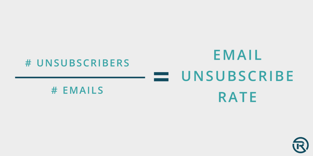 email unsubscribe rate formula