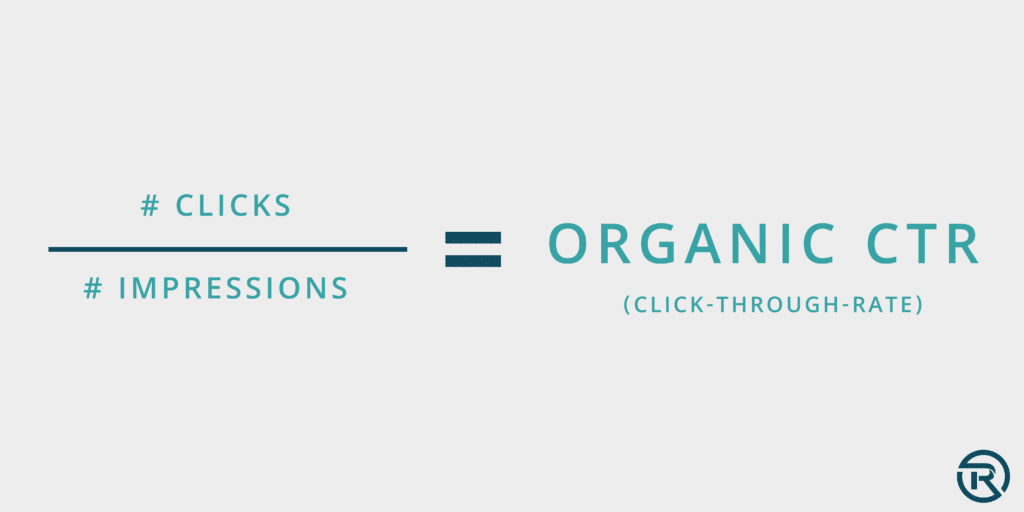 organic click-through rate formula