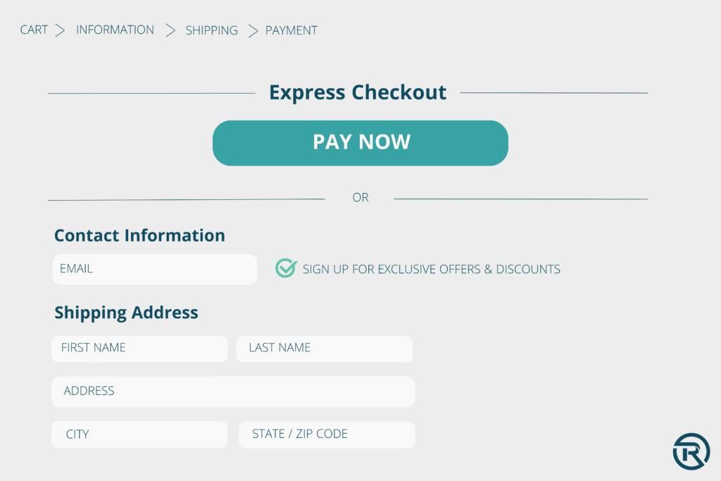 e-commerce express checkout